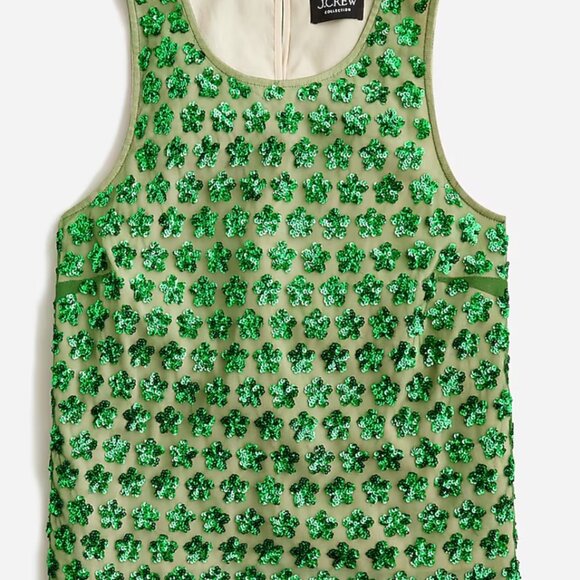 NWT JCrew Collection embellished sequin shell top - Picture 1 of 2